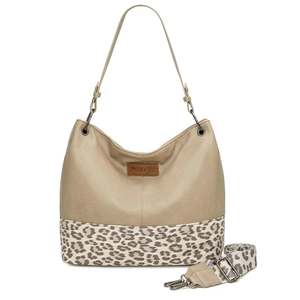 Wrangler Hobo Bag for Women Casual Shoulder Bag with Detachable Strap