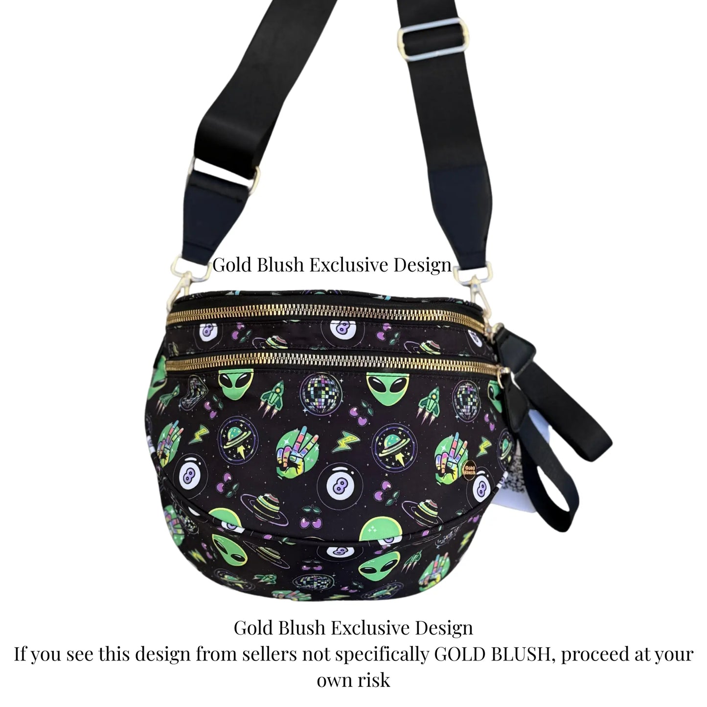 Gold Blush BEST SELLING Nylon Bum Bag Crossbody Bag MORE COLORS! Checkered Bum Bag Versatile Bum Bag