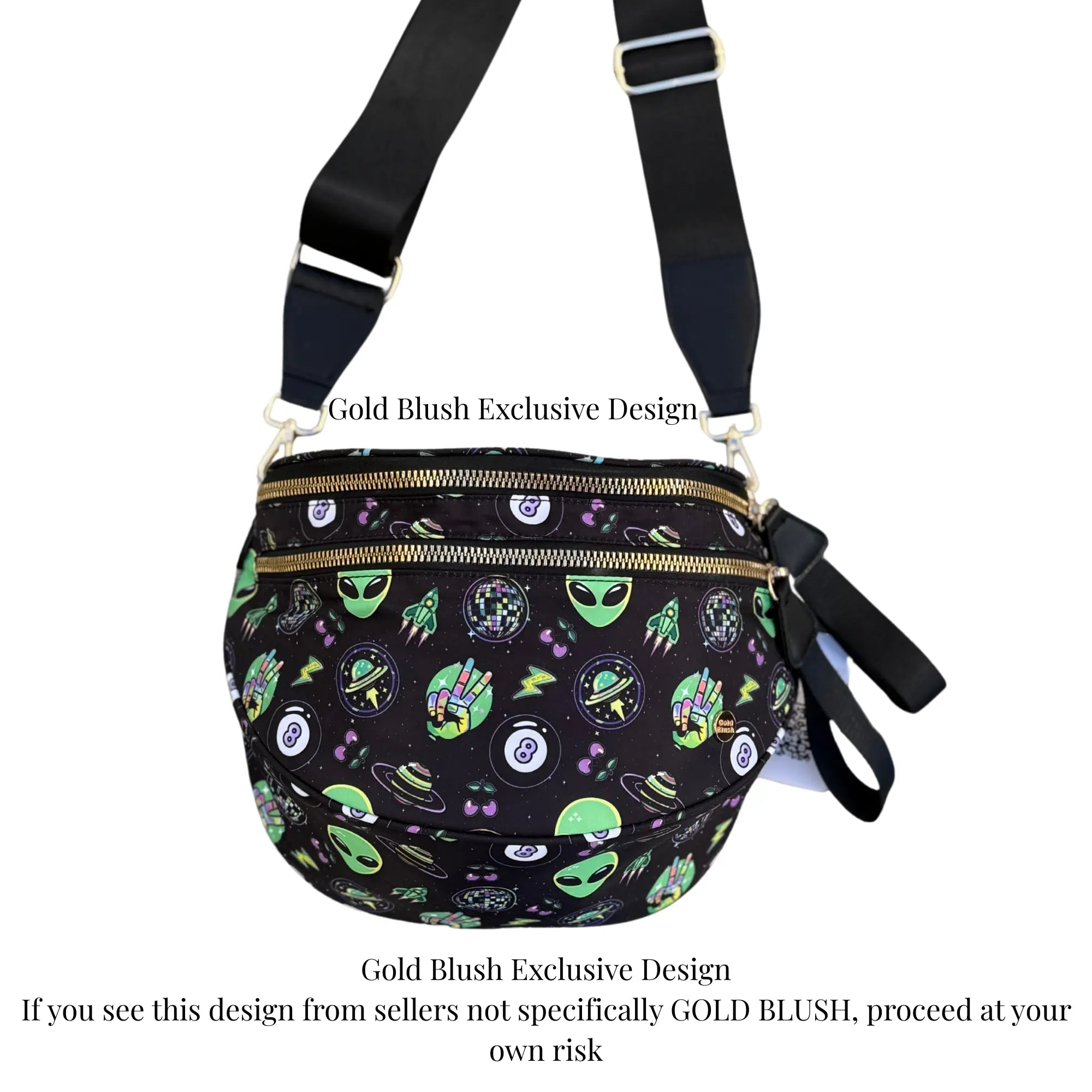 Gold Blush BEST SELLING Nylon Bum Bag Crossbody Bag MORE COLORS! Checkered Bum Bag Versatile Bum Bag