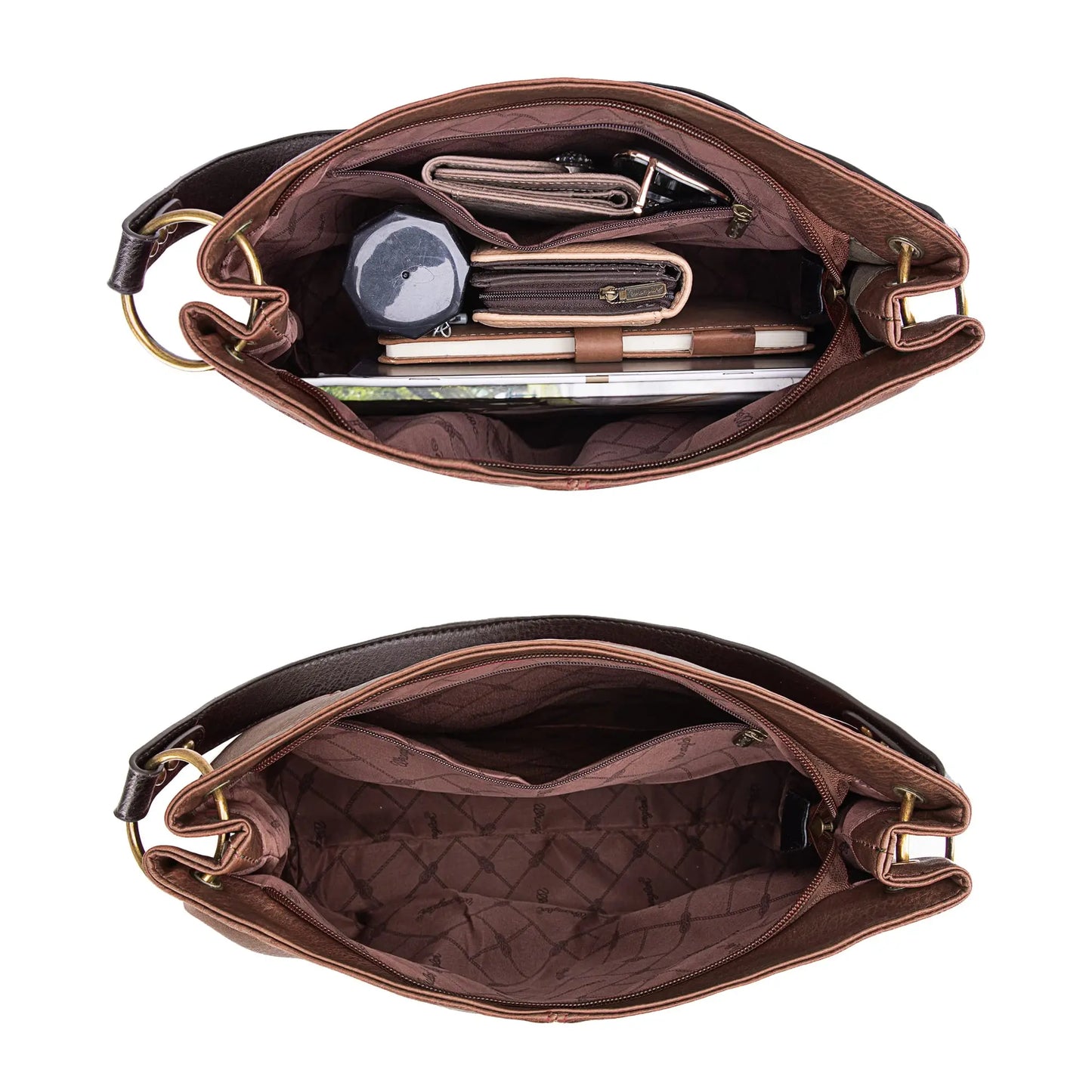 Wrangler Hobo Bag for Women Casual Shoulder Bag with Detachable Strap