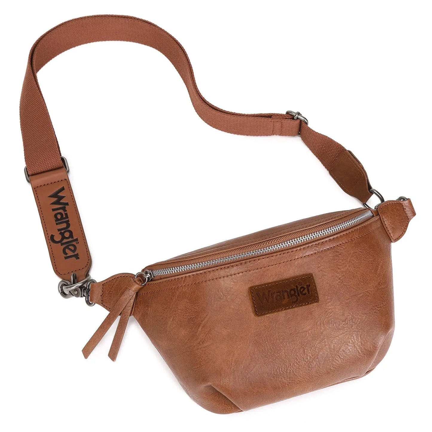 Wrangler Large Fanny Packs for Women Travel Belt Bag with Adjustable Detachable Long Strap