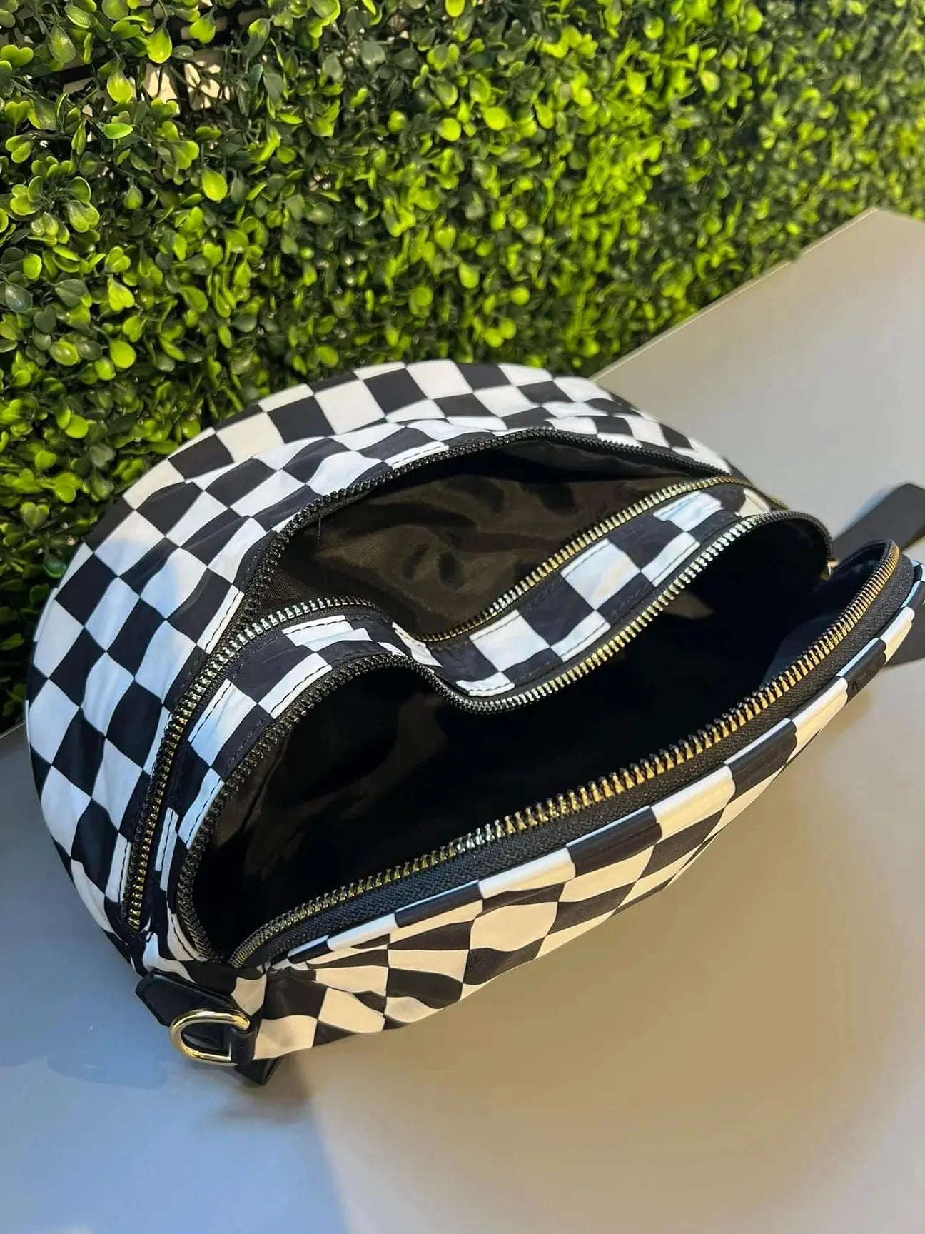 Gold Blush BEST SELLING Nylon Bum Bag Crossbody Bag MORE COLORS! Checkered Bum Bag Versatile Bum Bag