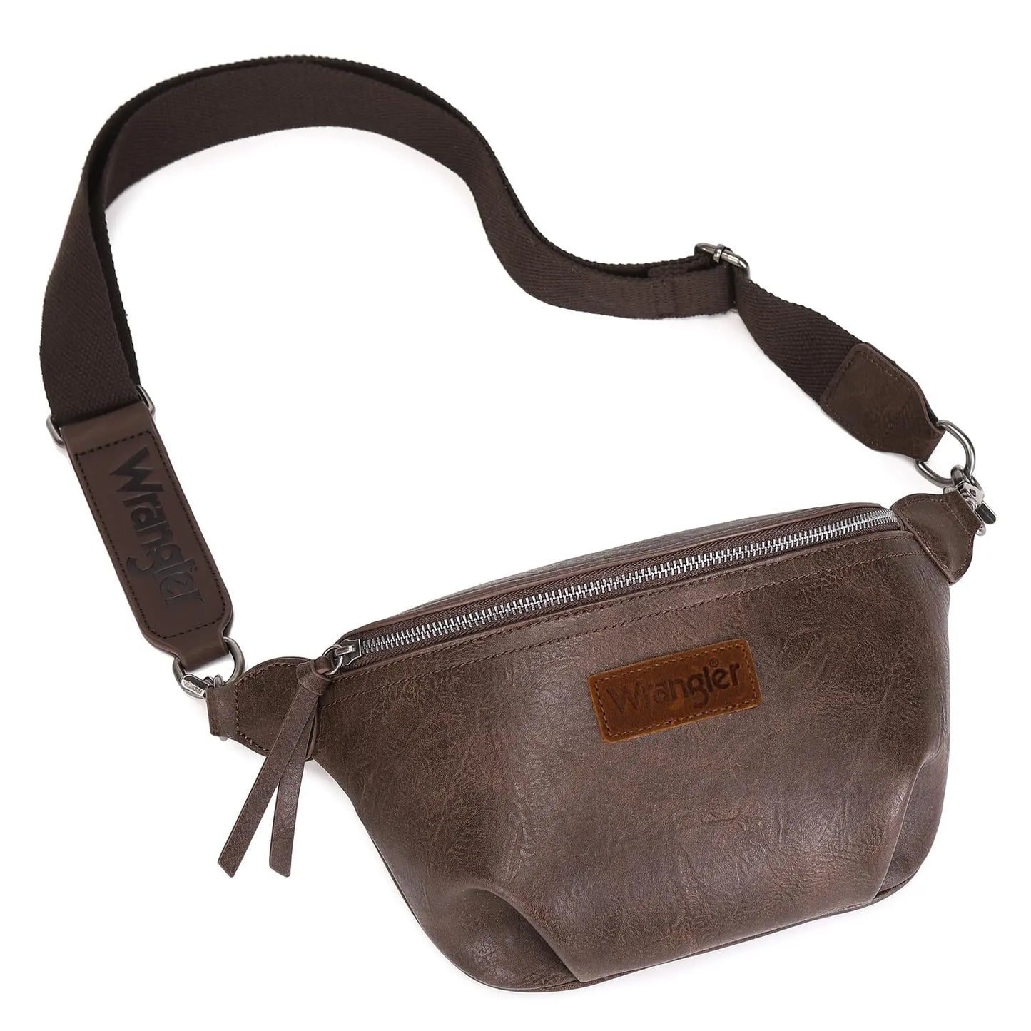 Wrangler Large Fanny Packs for Women Travel Belt Bag with Adjustable Detachable Long Strap