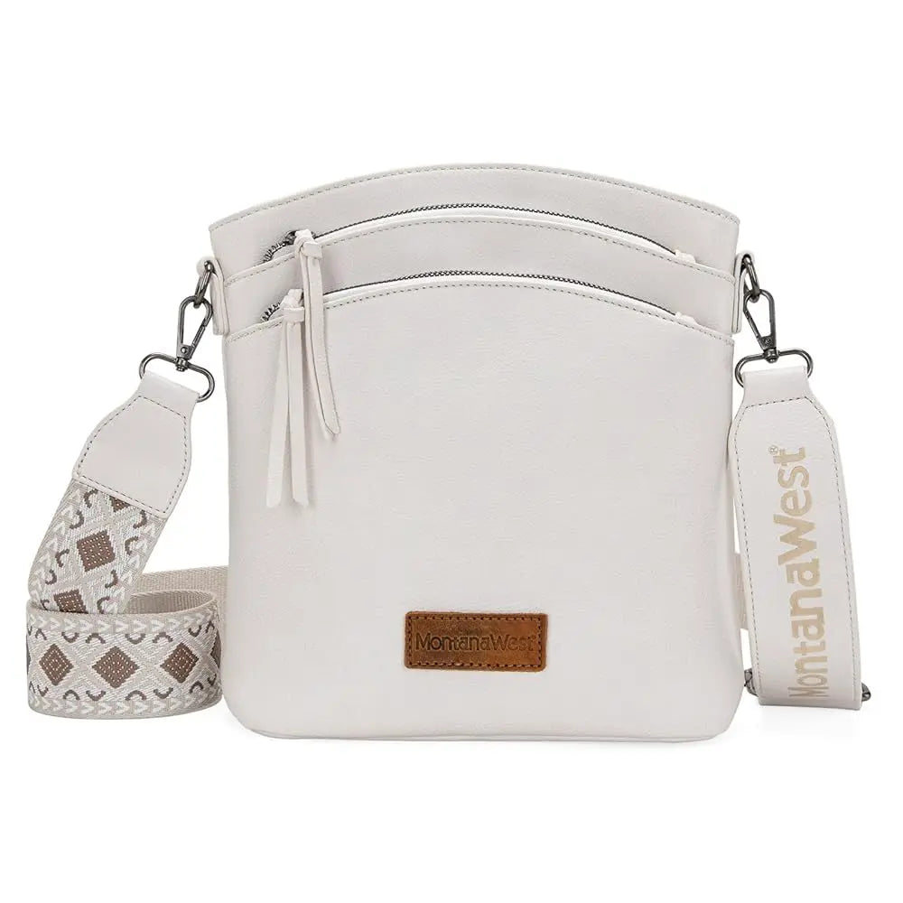 Montana West Double Compartments Cross Body Bag for Women with Adjustable Strap