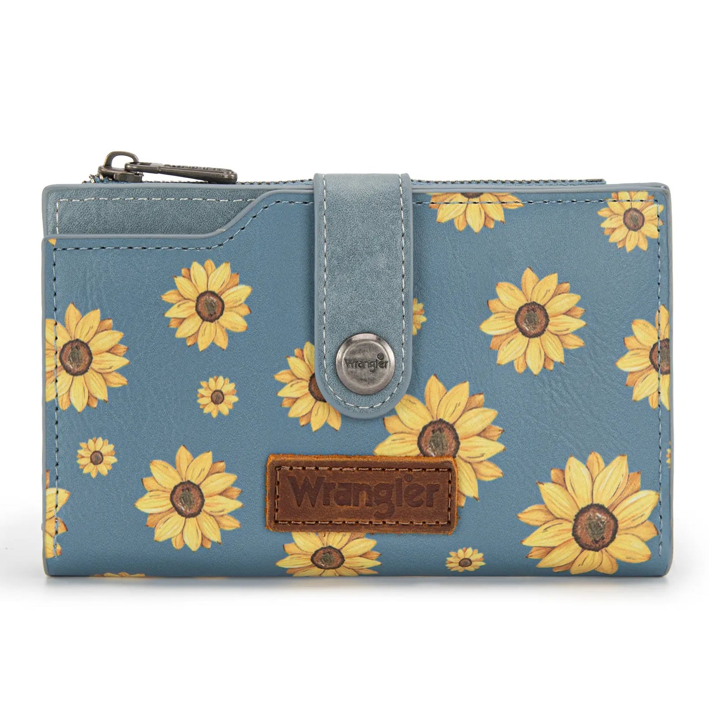 Wrangler Wallet for Women Cow Print Bifold Wallet Card Cases & Money Organizers