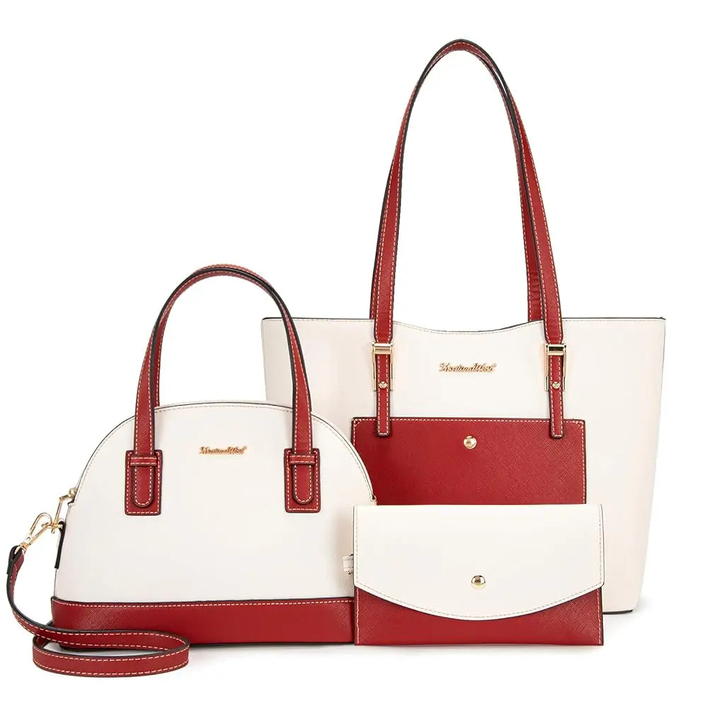 Montana West 3PCS Purses for Women  Tote Bag and Wallet Set Shoulder Satchel Handbags